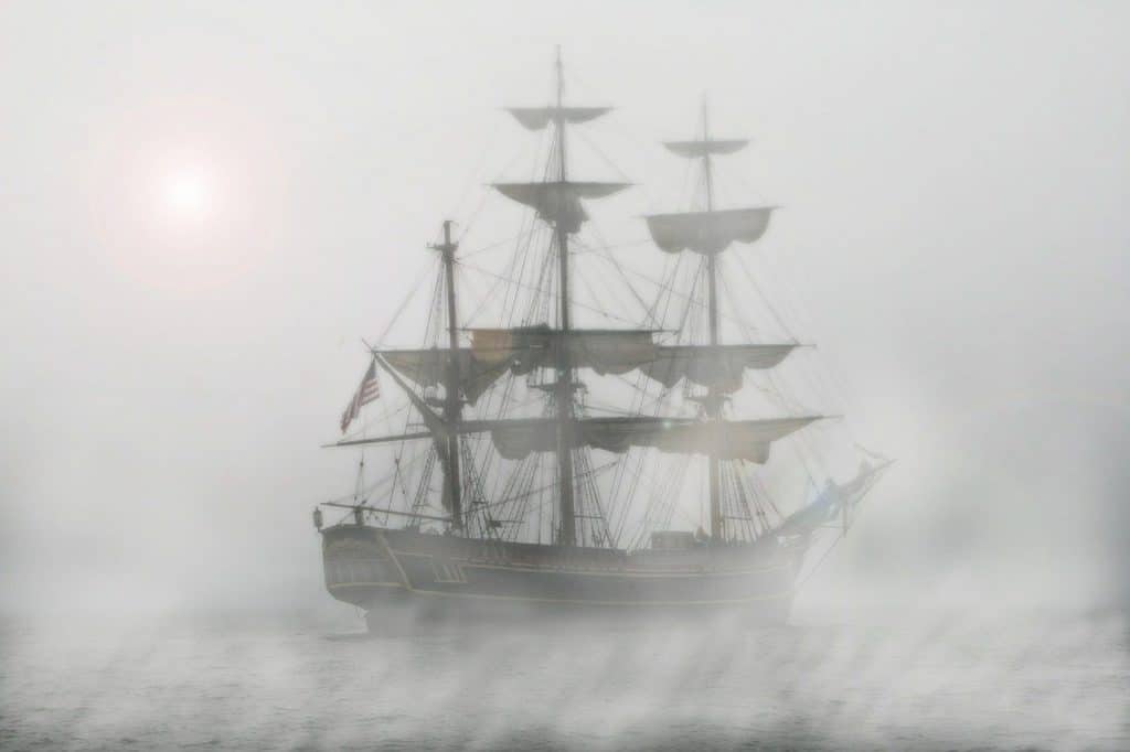 pirates, sailing ship, frigate